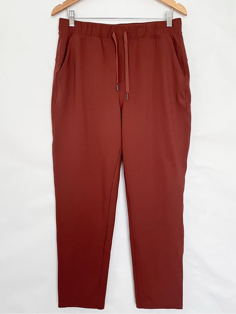 Old Navy High Rise Slim Taper Pant Powersoft Coze Pockets Size Medium Orange